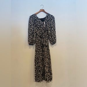 Lane Bryant Floral Black Dress Size 18